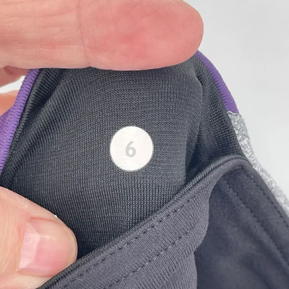 Lululemon Black Skinny Groove Reversible Yoga Pant Leggings Size 6